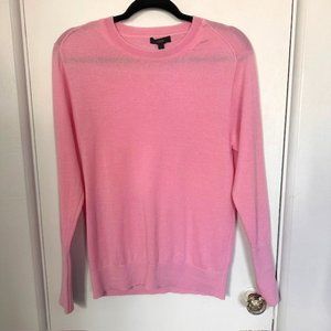 JCrew Pink 100% Merino Wool Sweater